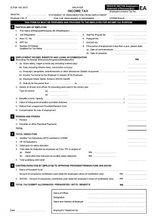 EA Form Malaysia