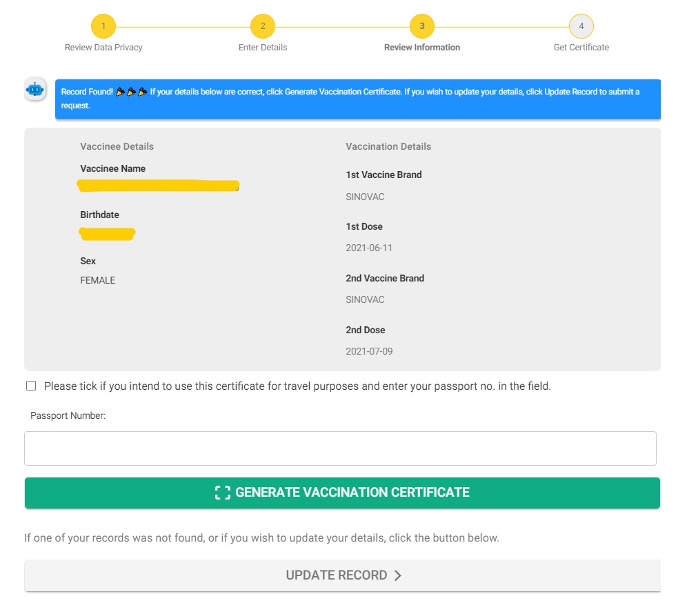 vaccine certificate philippines
