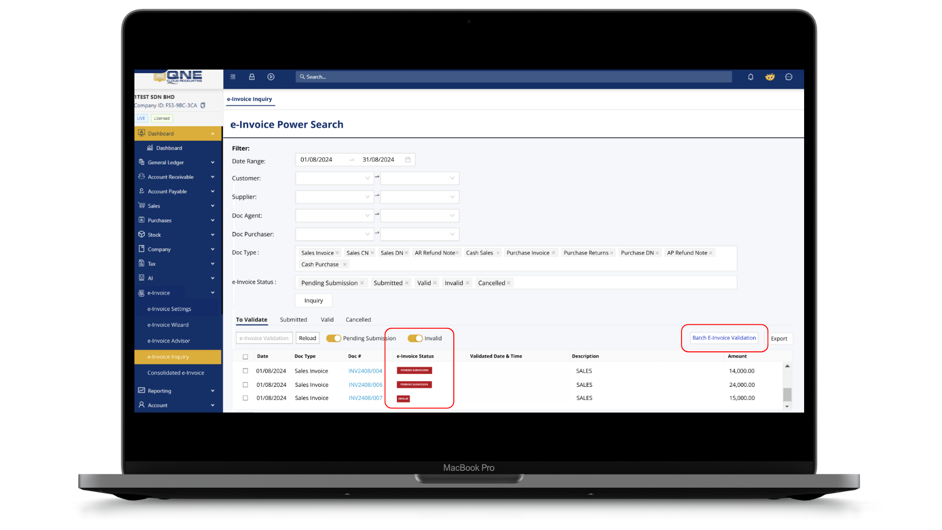 E-invoice Integration